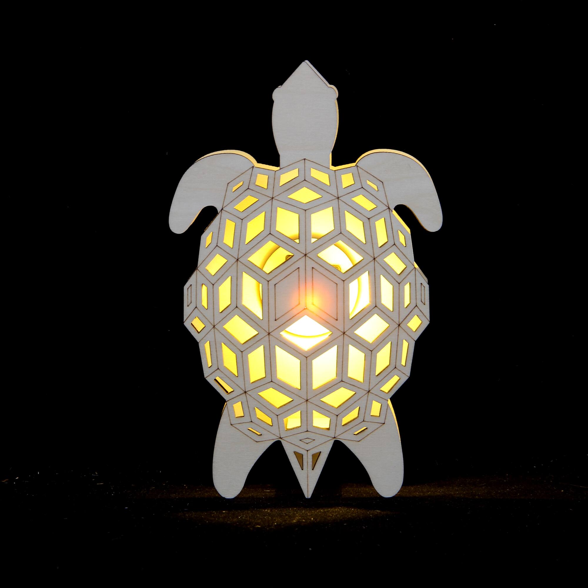 Jonathan Adler x Michaels 7.75" Geometric Turtle DIY LED Wood Décor